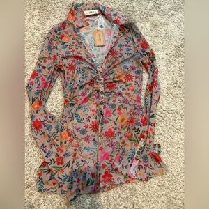 Sheer Floral Shirt